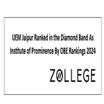 UEM Jaipur Ranked in the Diamond Band As Institute of Prominence By OBE Rankings 2024